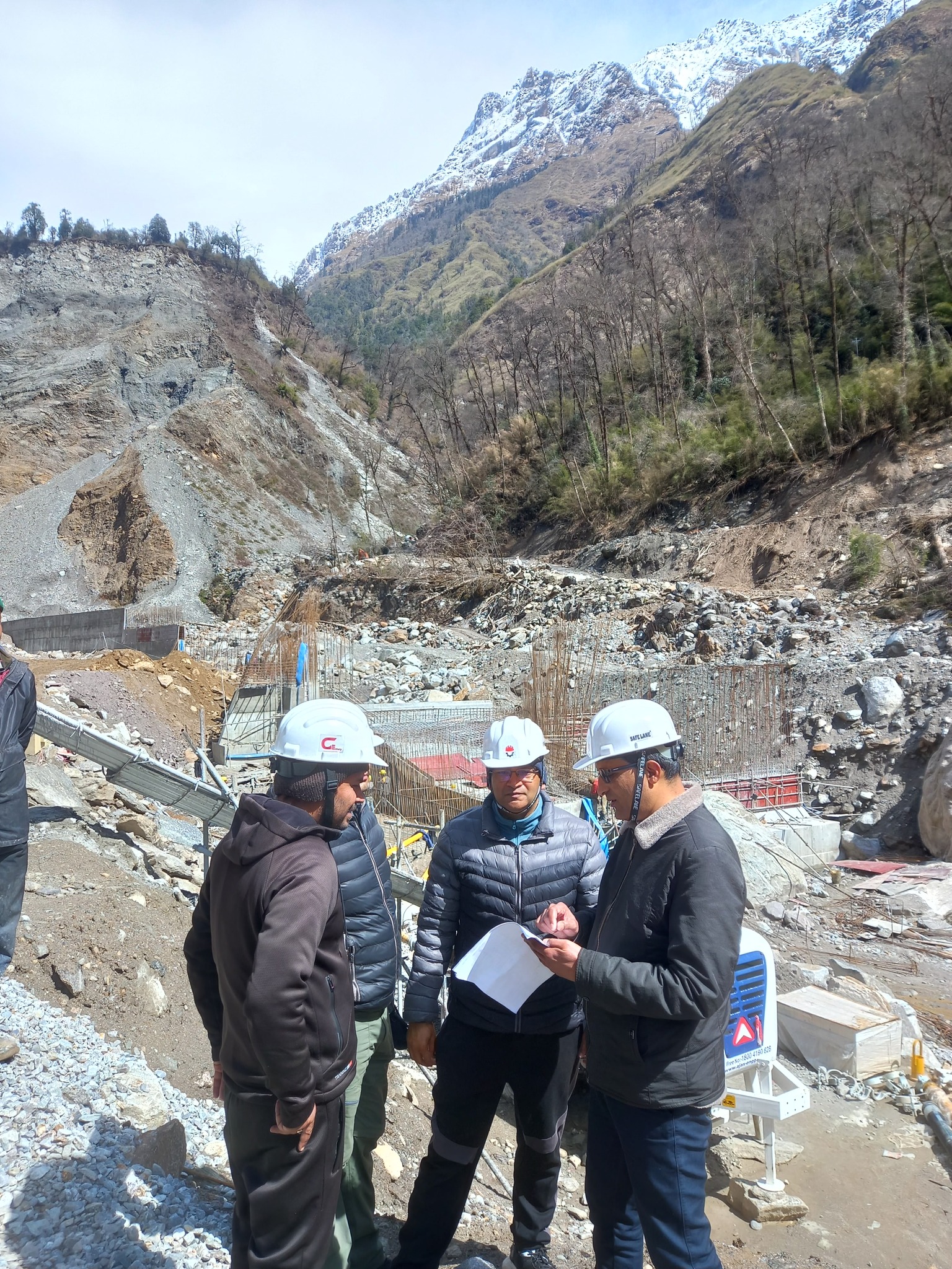 Site Visit for monitoring of development of Thulo Khola HEP, Myagdi district